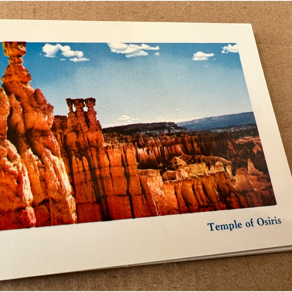 UTAH SOUVENIR Postcard SPIRAL BOOK photo set Unposted park monument rock travel